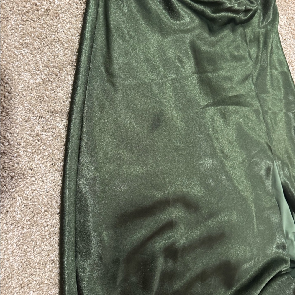 Birdy Grey Mia Shiny Olive Off Shoulder Size XL - Picture 15 of 16